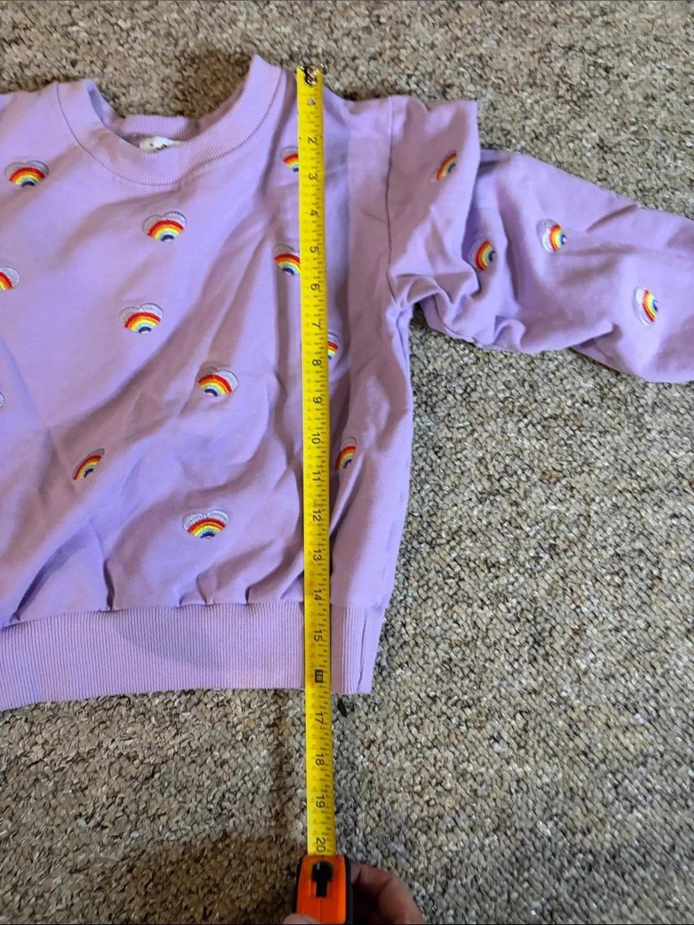 Lola + The Boys Lavender Rainbow Sweatshirt & Jogger Set